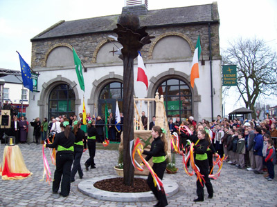 Lighting Brigid's flame