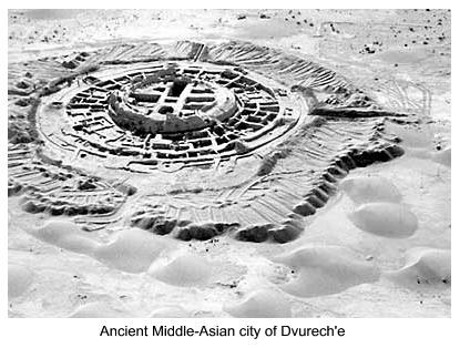 Ancient Middle-Asian city of Dvurech'e