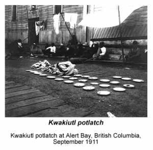 Kwakiutl potlatch, September 1911