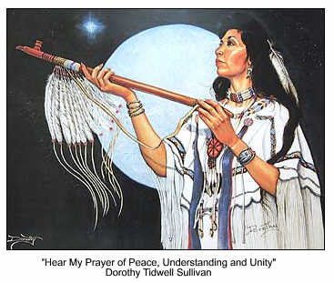 White Buffalo Calf Woman with Peace Pipe