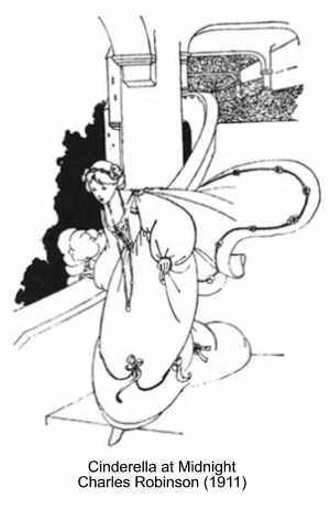 Cinderella at Midnight by Charles Robinson