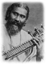 Hazrat Inayat Khan playing the veena